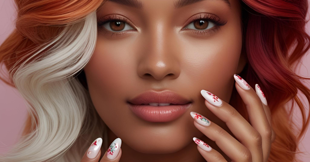 beautiful lady with beautiful hair color by Salon de Allure in Ennis Texas